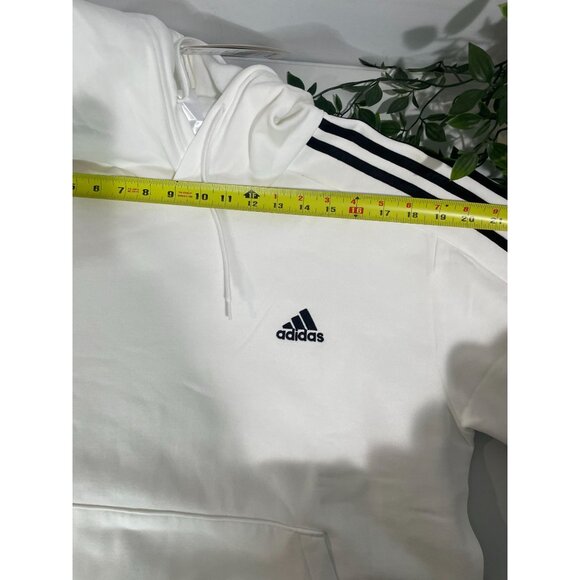 adidas Men's Essentials 3-Stripes Linear Logo Pullover Hoodie Large - Picture 10 of 16